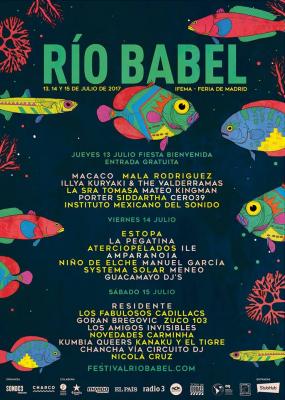 Festival Río Babel Madrid. Estopa y Calle 13. 1 Abono de 2 días.